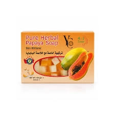 YC Pure Herbal Papaya Skin Whitener 4 in 1 Soap 100g